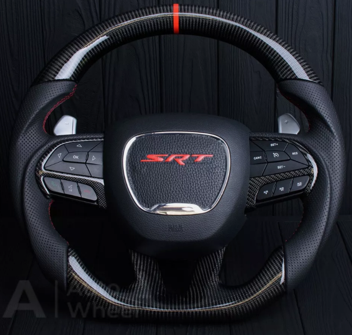 Dodge Charger Challenger Hellcat Carbon steering wheel R/T Scat Pack SRT Durango  (Genuine)